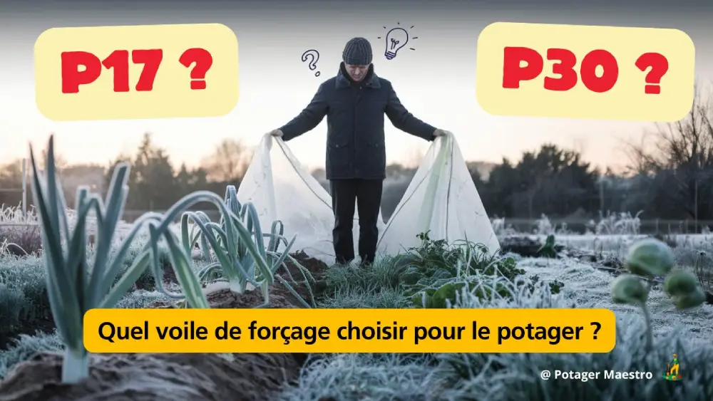 Guide voiles de forçage potager P17 P30 hiver protection légumes gel jardinage protection hivernage froid