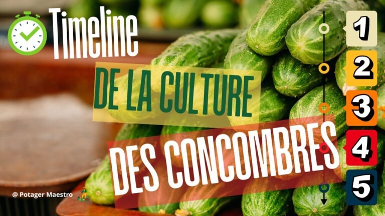 Timeline de la culture des concombres : calendrier pour réussir semis, croissance et récolte au potager