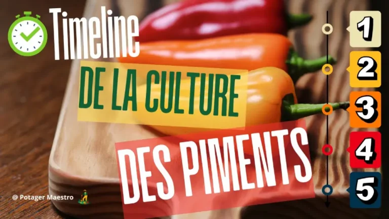 Timeline de la culture des piments : calendrier pour réussir la récolte au potager