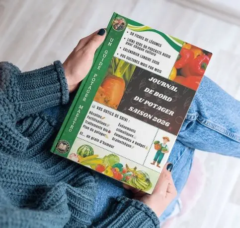 Journal de bord du potager saison 2026 version luxe : guide Potager Maestro avec fiches et calendrier lunaire